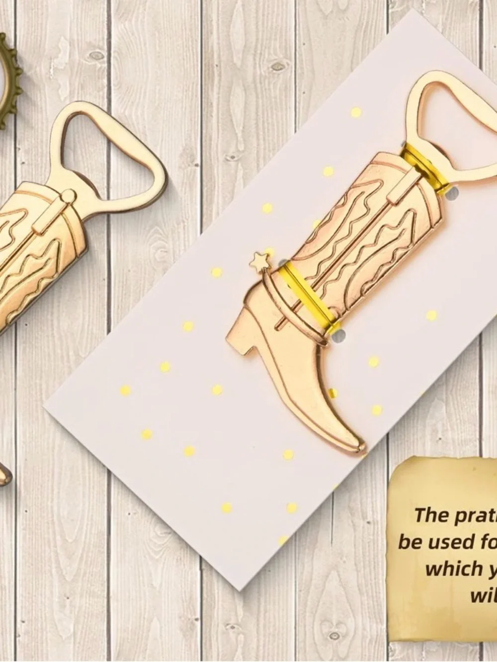 Gold Cowboy Boot Bottle Opener - so cool NWT